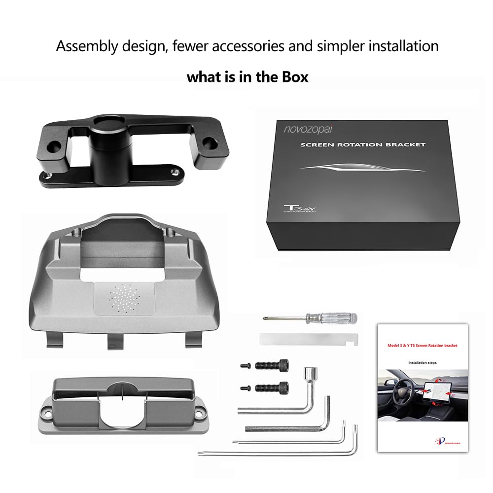 Novozopai Tesla Model 3/Y Bildschirm-Drehgelenk - neigbar - vier Richtungen