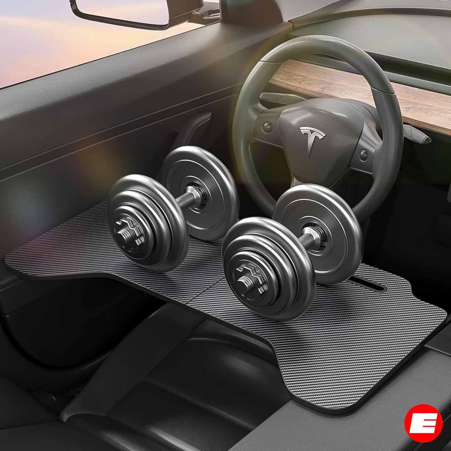 Klappbarer Arbeitstisch (verbesserte Version) für Tesla Model 3 (Pre-Facelift+Highland) und Tesla Model Y