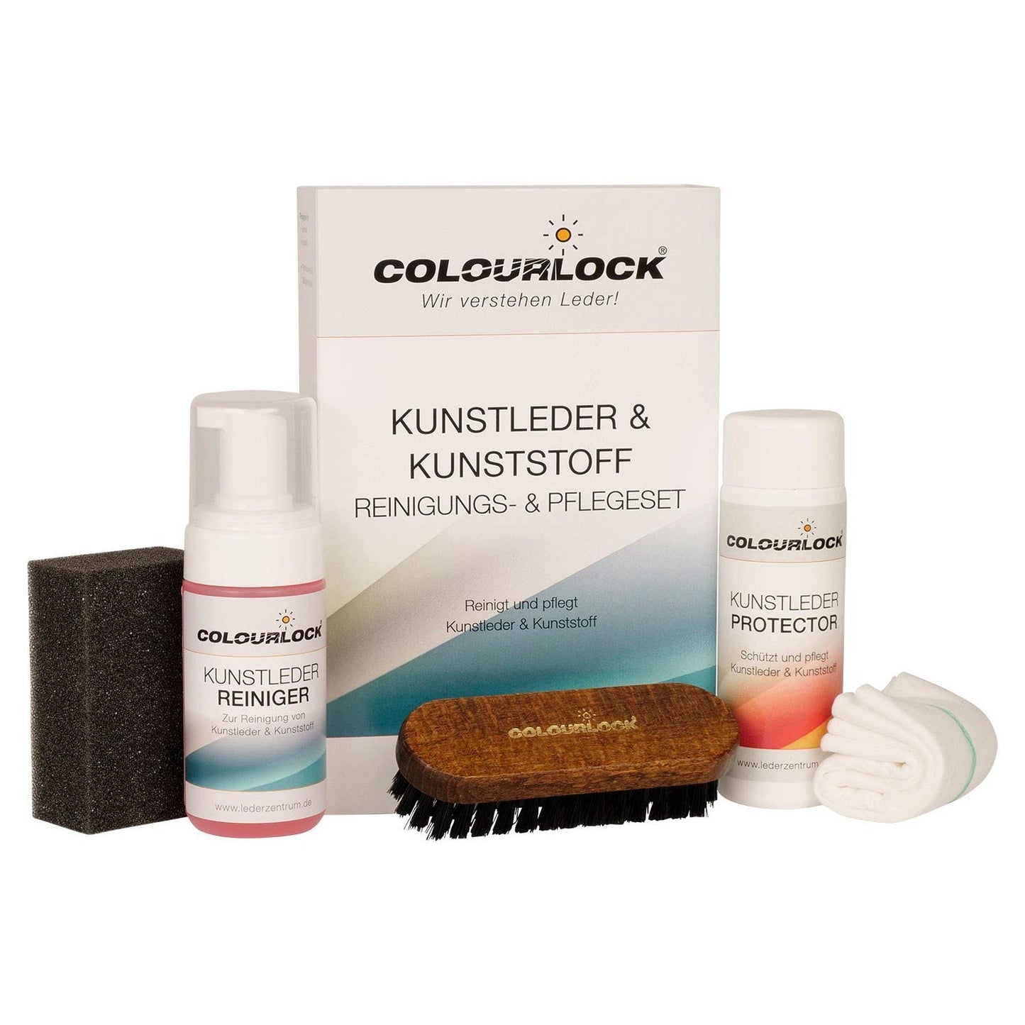 COLOURLOCK Kunstleder Pflegeset (Protector + Reiniger) für Tesla Model 3/Y Innenraum