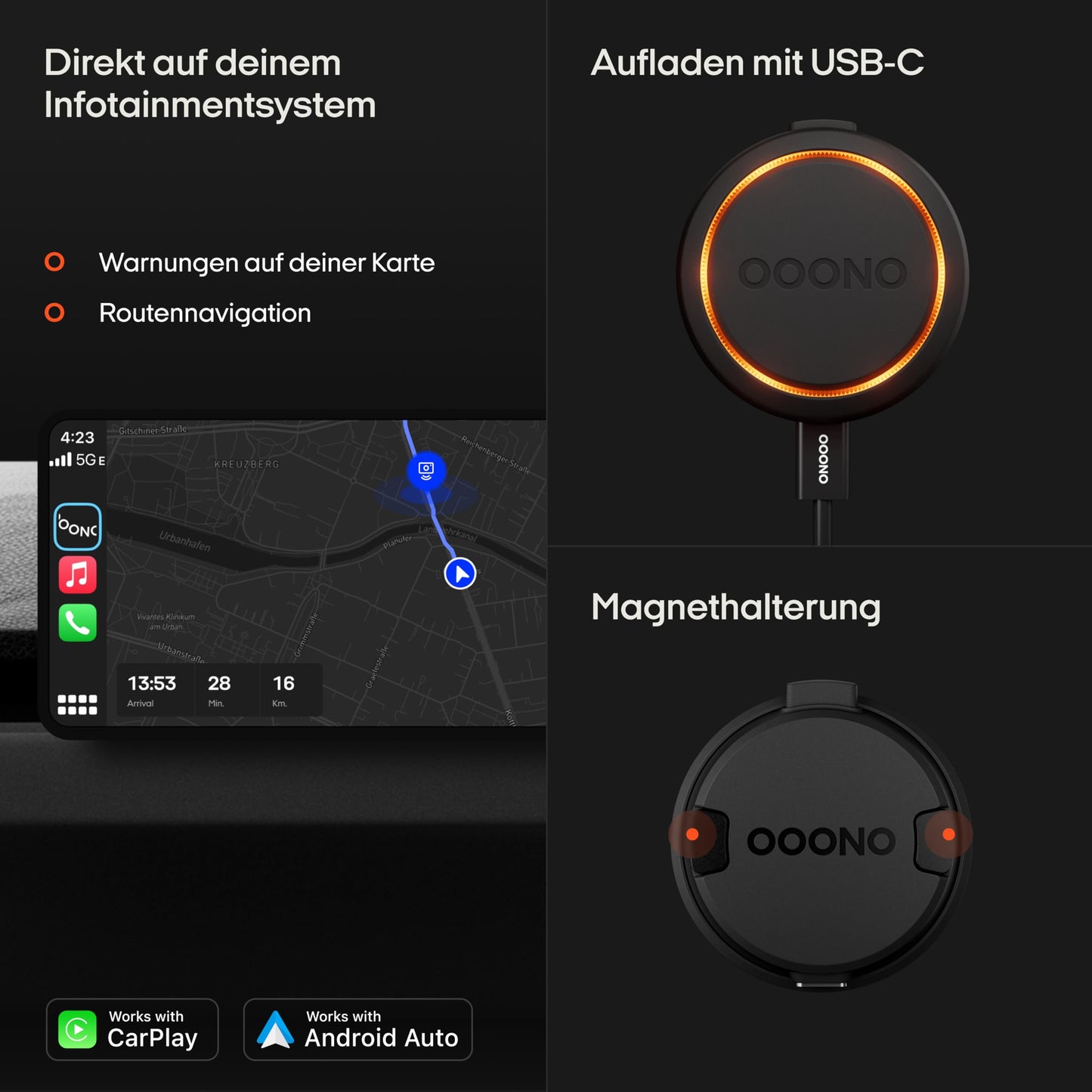 OOONO CO-Driver [NEUES Modell 2024] - Tesla Model 3/Y