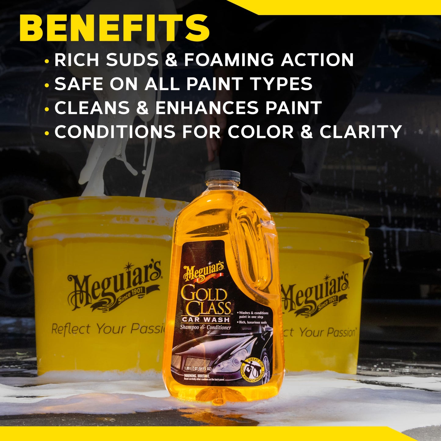 Meguiar's Gold Class Autoshampoo für Tesla Model 3/Y (1,89L)