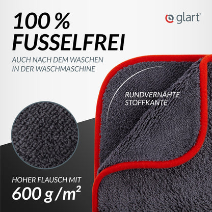 Glart Trockentücher nach Reinigung für Tesla Model 3/Y (3er Set) - 40x40cm