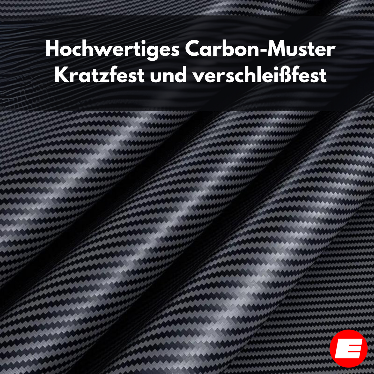 Carbon Folie für Tesla Model 3 (Highland) Mittelkonsole (3-teilig)