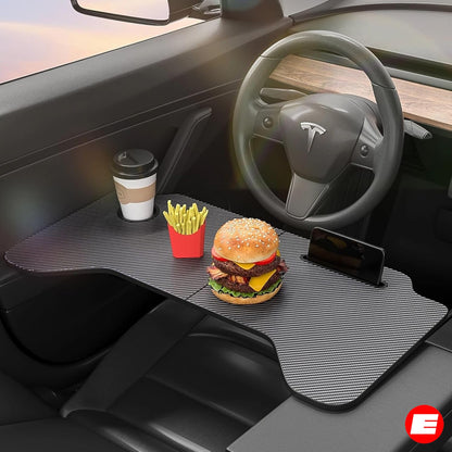 Klappbarer Arbeitstisch (verbesserte Version) für Tesla Model 3 (Pre-Facelift+Highland) und Tesla Model Y