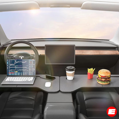 Klappbarer Arbeitstisch (verbesserte Version) für Tesla Model 3 (Pre-Facelift+Highland) und Tesla Model Y