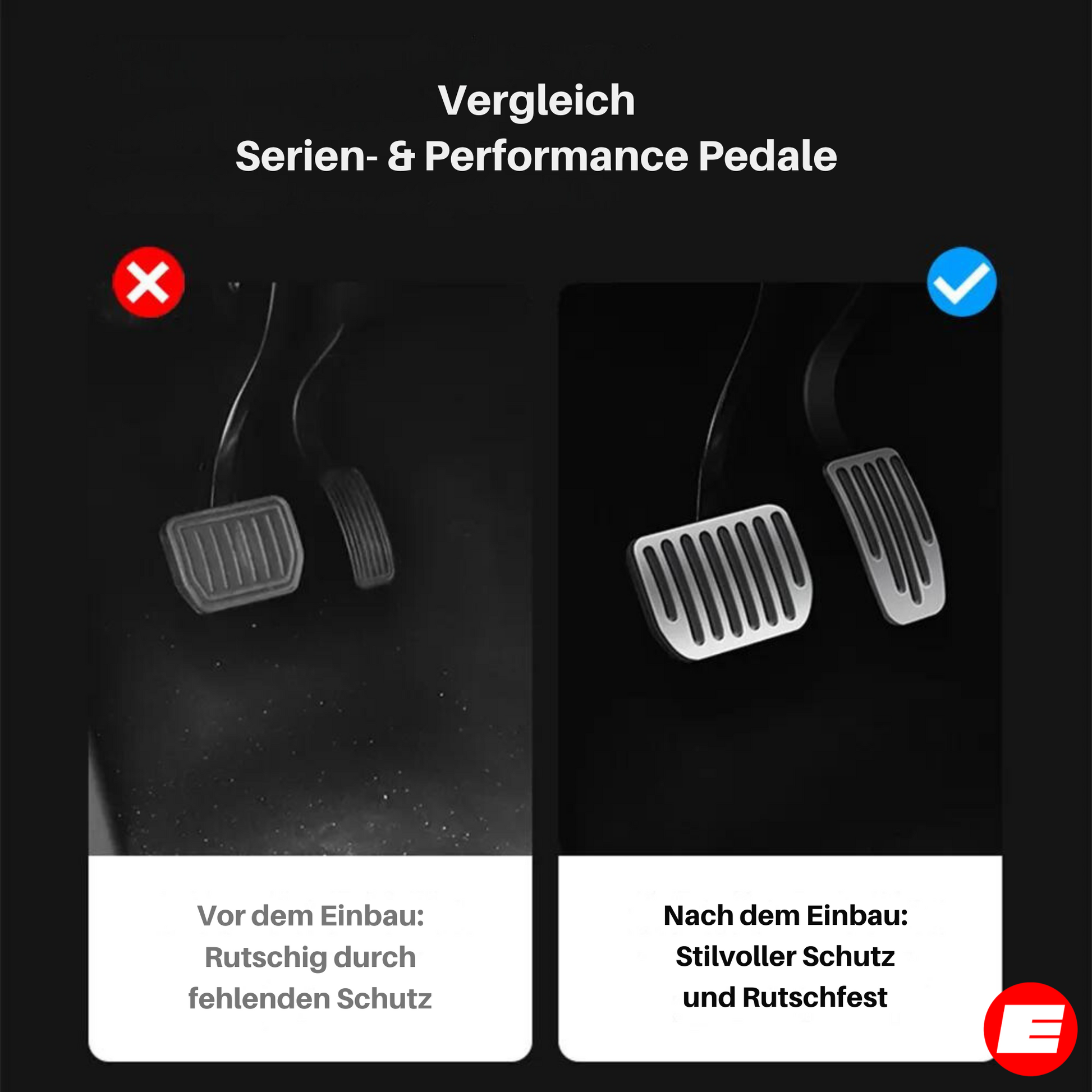 Performance Pedale für Tesla Model 3 (Pre-Facelift+Highland) & Model Y